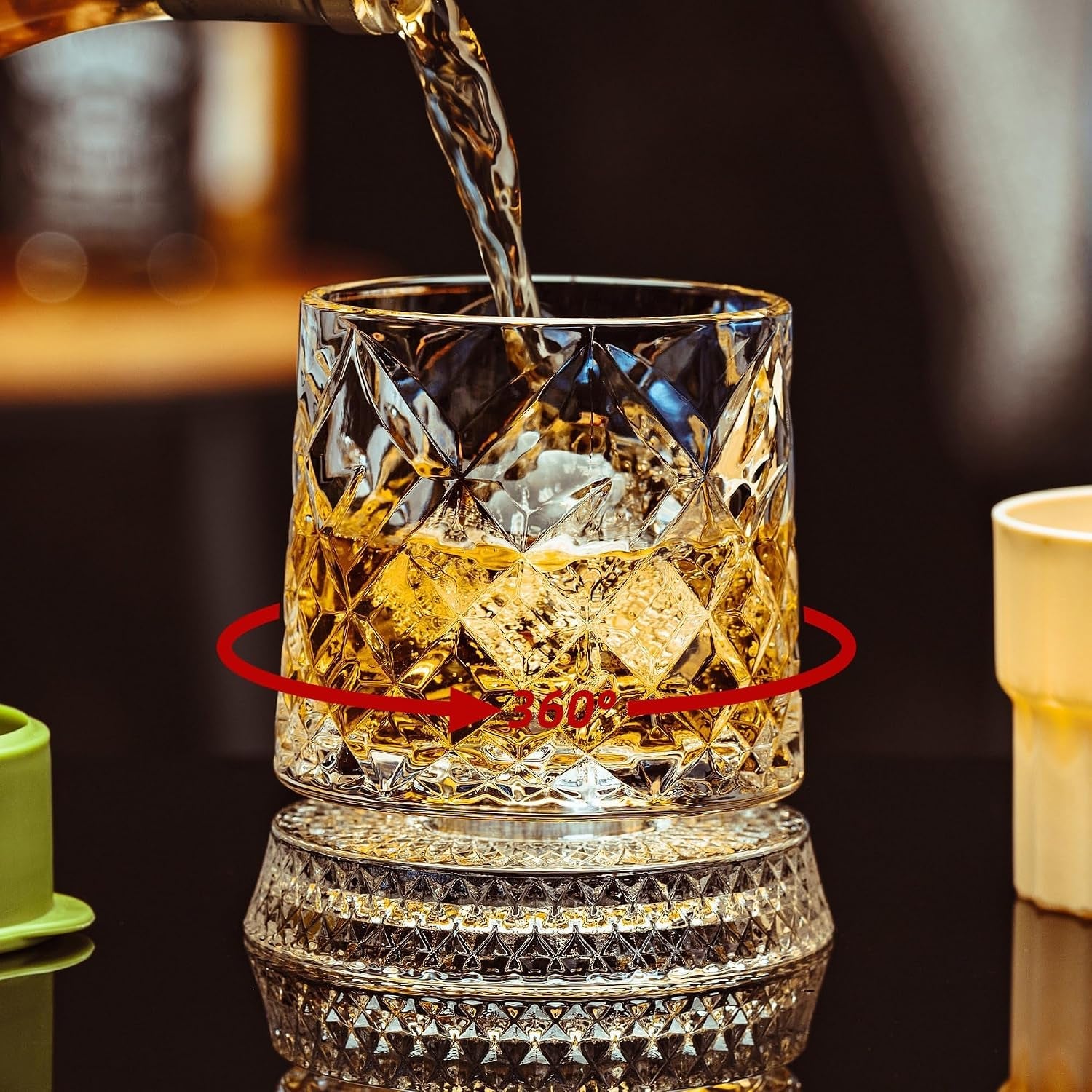 spinning-whiskey-glasses-set-of-4-9-5-oz-with-rotating-bases-whiskey-gift-includes-ice-ball-molds-ideal-for-bourbon-scotch-old-fashioned-gift-for-whiskey-lovers