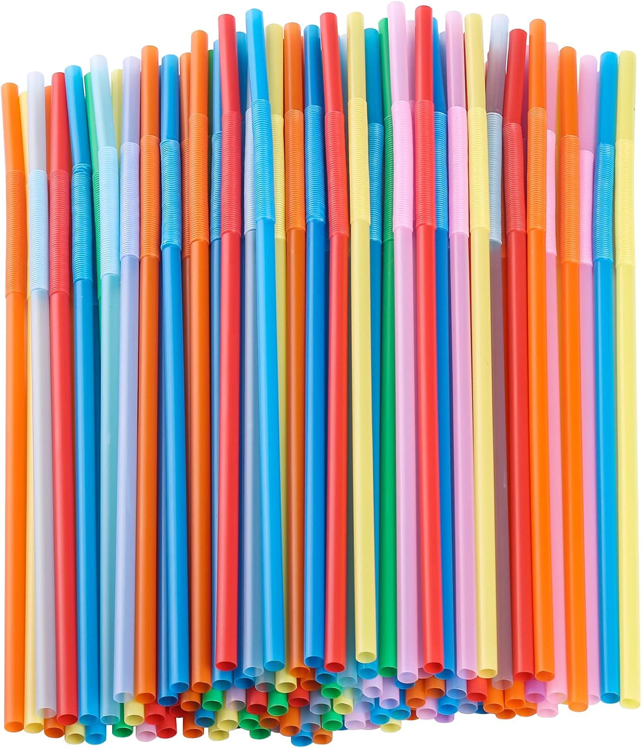 bendy-disposable-plastic-drinking-straws-12-8-long-for-40oz-tumbler-100pcs-bpa-free-colorful-straws-kid-elderly-safe-for-home-parties-weddings-bbq-cold-drinks-sturdy-bulk-event-gear