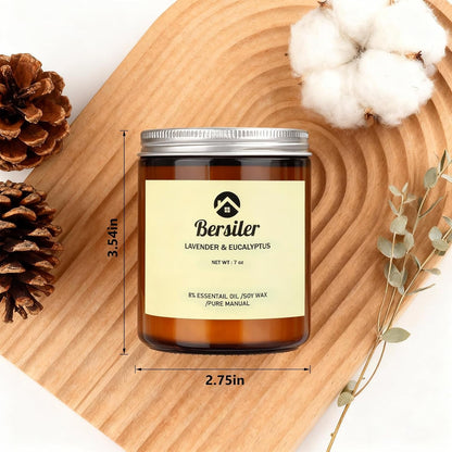 Scented Candles, Lavender Eucalyptus Candles, Non Toxic Soy Candle8