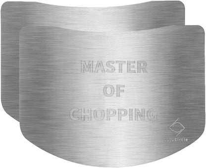 Finger Guards for Cutting, Stainless Steel Finger Guard for Cutting Food, Finger Protectors, Finger Protector, Avoid Hurting When Slicing and Dicing, 2 Pieces1