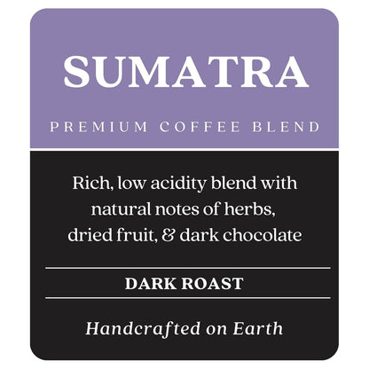 Whole Bean Coffee, Dark Roast, Sumatra, 2 Lb | 2 Pound Bag, Vegan, Allergen Free, Non-Gmo, Kosher, Vegetarian, Small Batch Roasted2