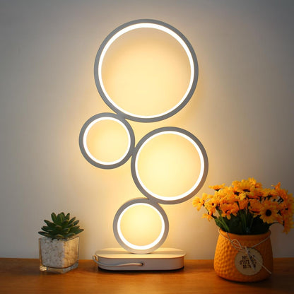 LED Table Lamp, Modern Dimmable Bedside Table Light, 18W, 3 Color Modes, for Living Room, Bedroom, Office, Nightstand, Bookshelf (White)7