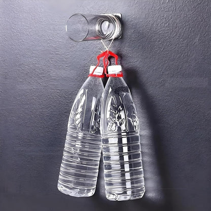 10Pcs Transparent Wall Mounted Replacement Sticky Pads for Kitchen Bathroom Shower Caddy Organizer Rack Holder Nail Free Adhesive Hooks Bathroom Accessories (Double-Sided Sticker)6