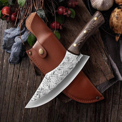 Meat Cleaver, 7.7 Inch Kitchen Knife Handmade Steel Boning Chef Knives Slicing Knife Cleaver Kitchen Meat Cleaver3