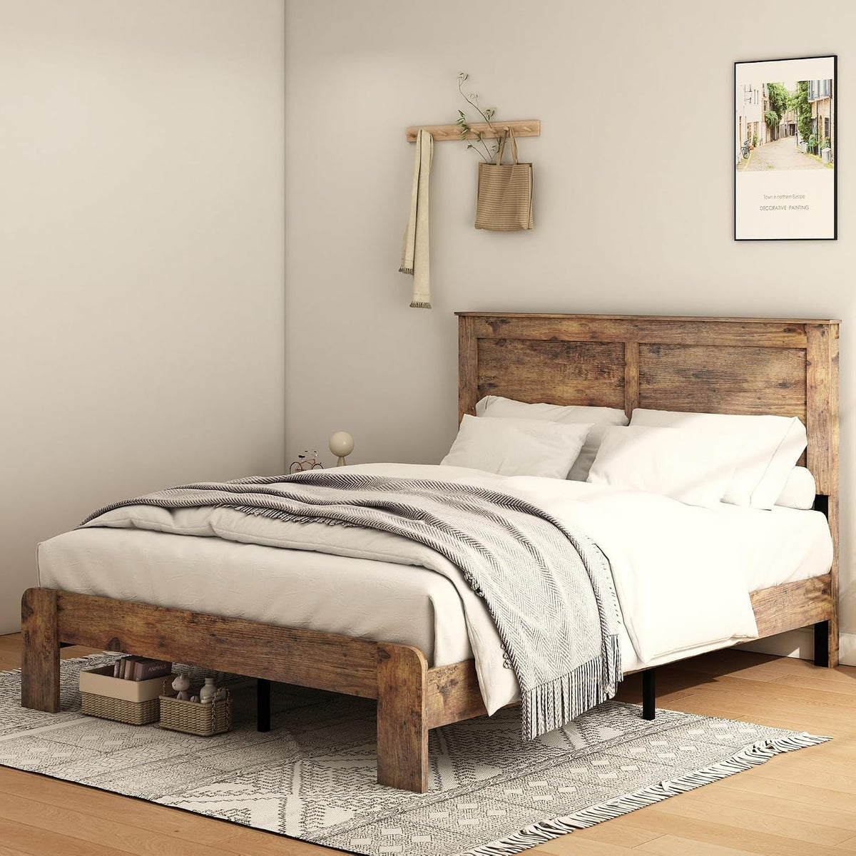 wood-full-size-bed-frame-with-headboard-and-footboard-dark-brown