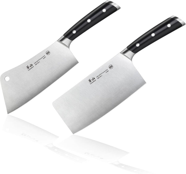 S/S1 Series German Steel Forged Chinese Cleaver Set (Black)1