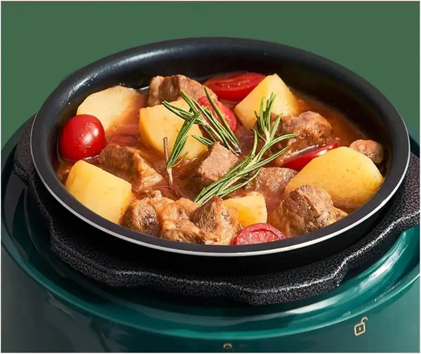 Electric High Pressure RICE Cooker Smart 1.8L Mini Knob Control Fast Fire and Slow Stew HOUSEHOLD Meat Soup Machine3