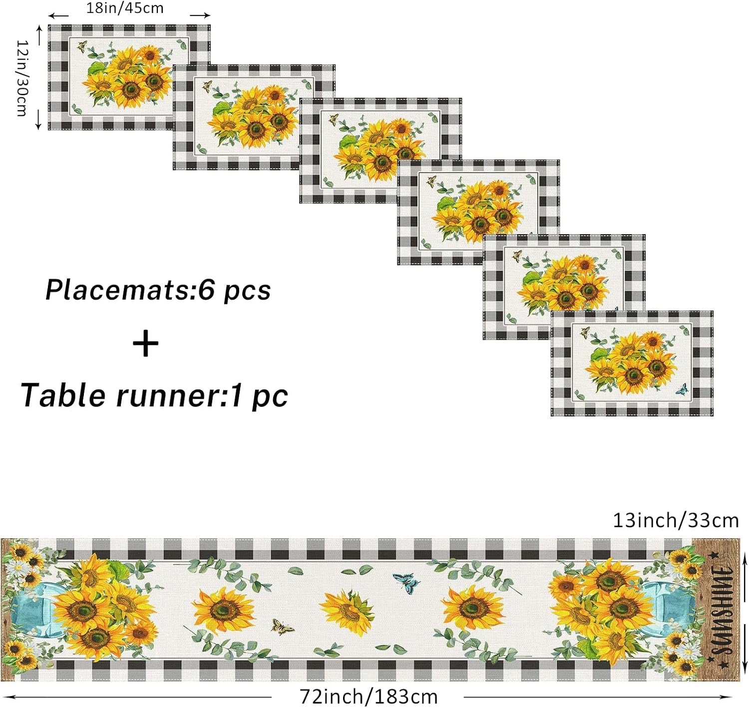 table-runner-and-placemats-set-of-6-sunflower-buffalo