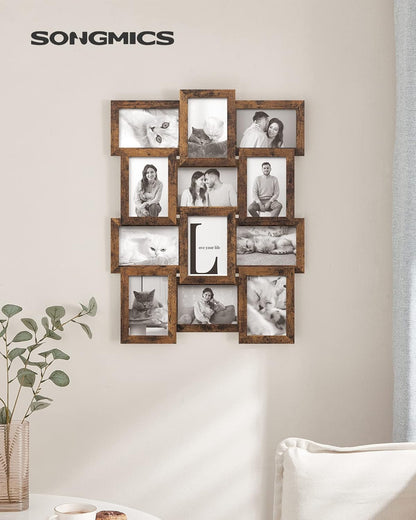 SONGMICS Collage Picture Frames, 4 X 6 for Wall Decor, Set of 122