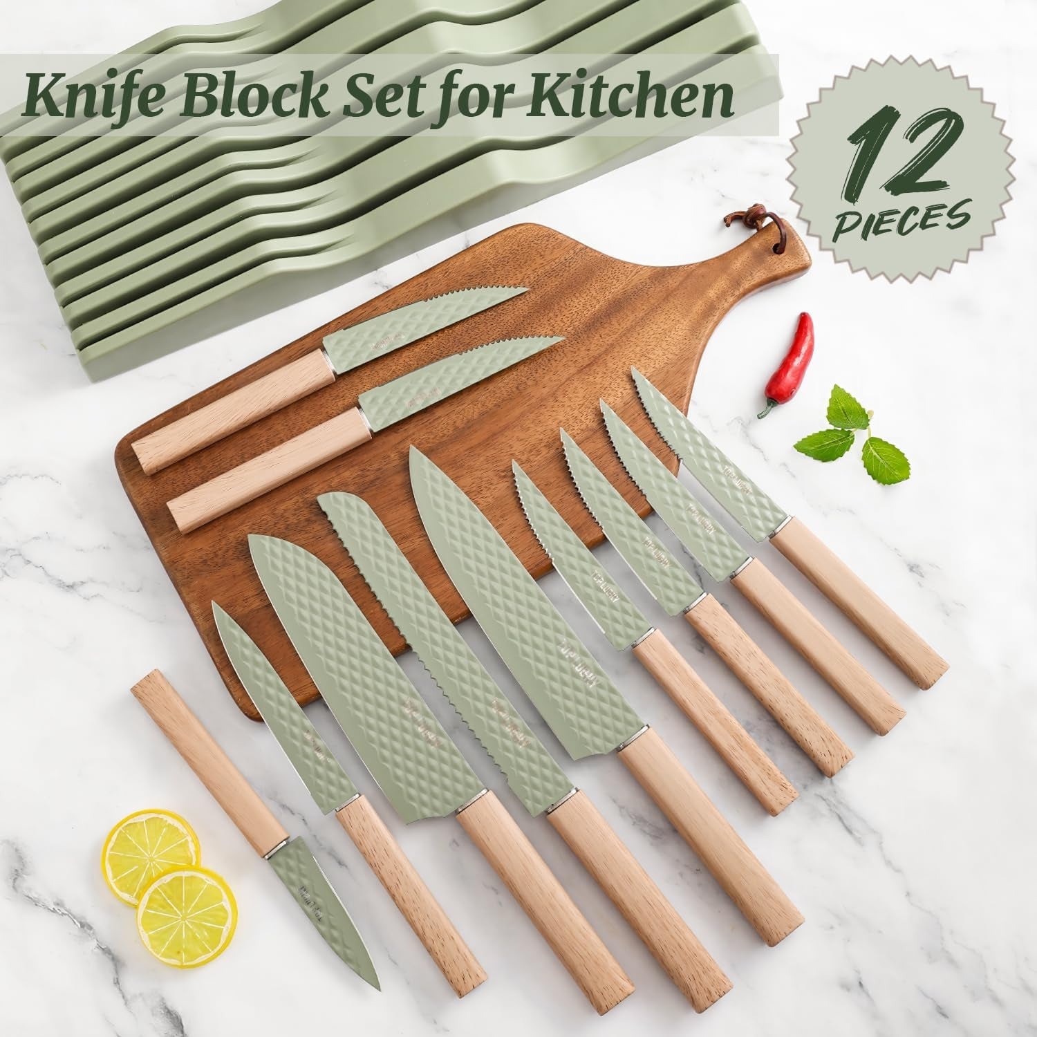 knife-block-set-12-pieces-kitchen-knife-set-with-in-drawer-knife-block-stainless-steel-knife-set-with-6pcs-steak-knives-ultra-sharp-non-stick-coating-chef-knife-set-drawer-knife-organizer-pink