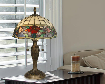 TT10211 Malta Tiffany Table Lamp, Antique Bronze2