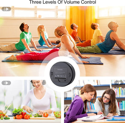 Digital Kitchen Timers, Visual Timers Large LED Display Magnetic Countdown Countup Timer for Classroom Cooking Fitness Baking Studying Teaching, Easy for Kids and Seniors Black5