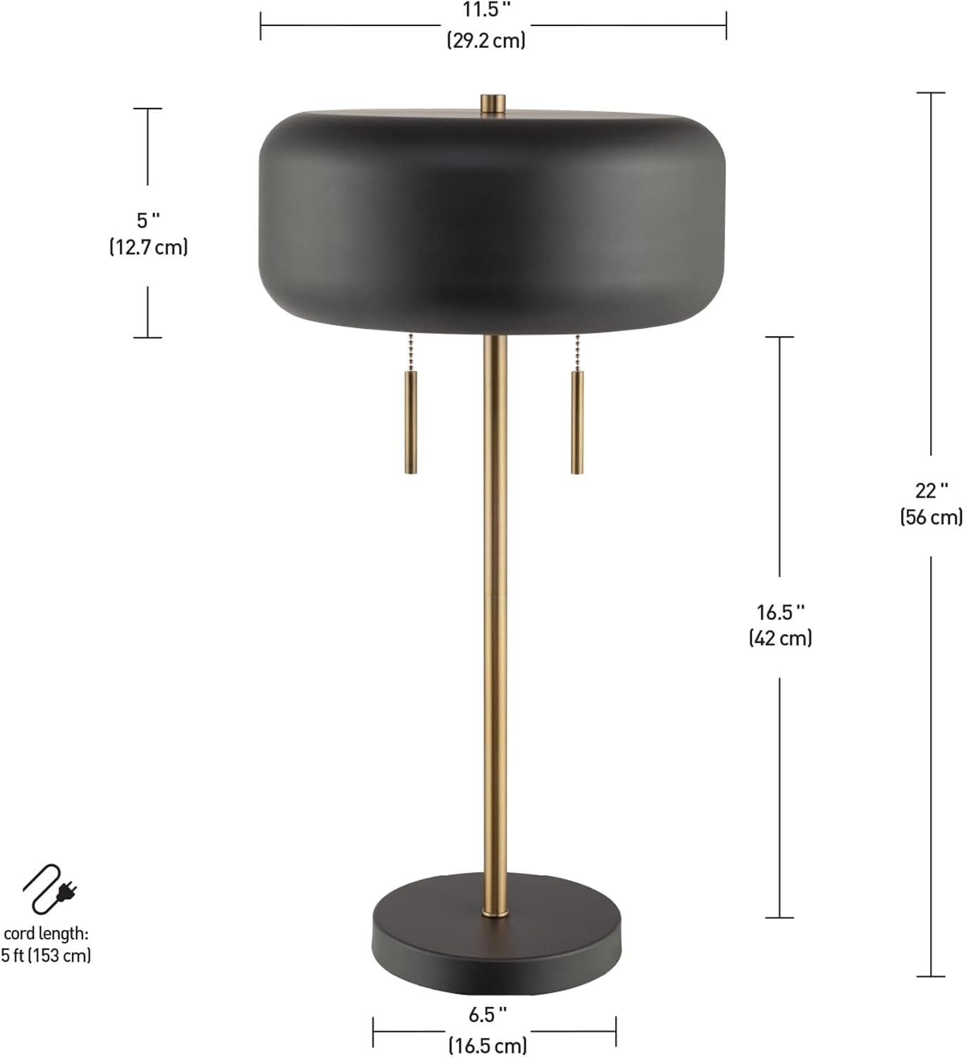 x-novogratz-67347-22-2-light-table-lamp-metallic-dark-gray-dual-pull-chain-switch-modern-lighting-for-bedroom-or-office-ambient-home-decor-nightstand-essential