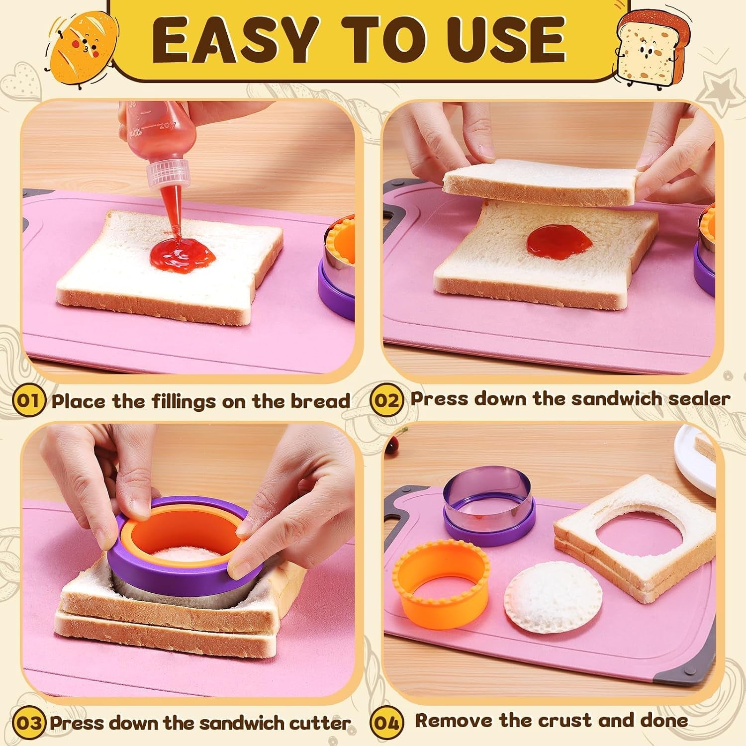 12-pcs-sandwich-cutter-and-sealer-set-bread-decruster-pancake-maker-diy-cookie-cutters-vegetable-cutter-shapes-for-kids-ideal-for-school-lunch-boxes-and-bento-boxes-boys-girls
