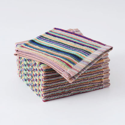 Kitchen Dishcloths for Washing Dishes, Ultra Absorbent Dish Rags, Cotton Cleaning Cloths Pack of 8, 12X12 Inches (Multi-1, 12X12 Inch) | High Absorbent, for Cleaning Drying Wiping, Quick Dry, 100% Cotton Dishcloths, Kitchen Washcloths 12X12 Inches8