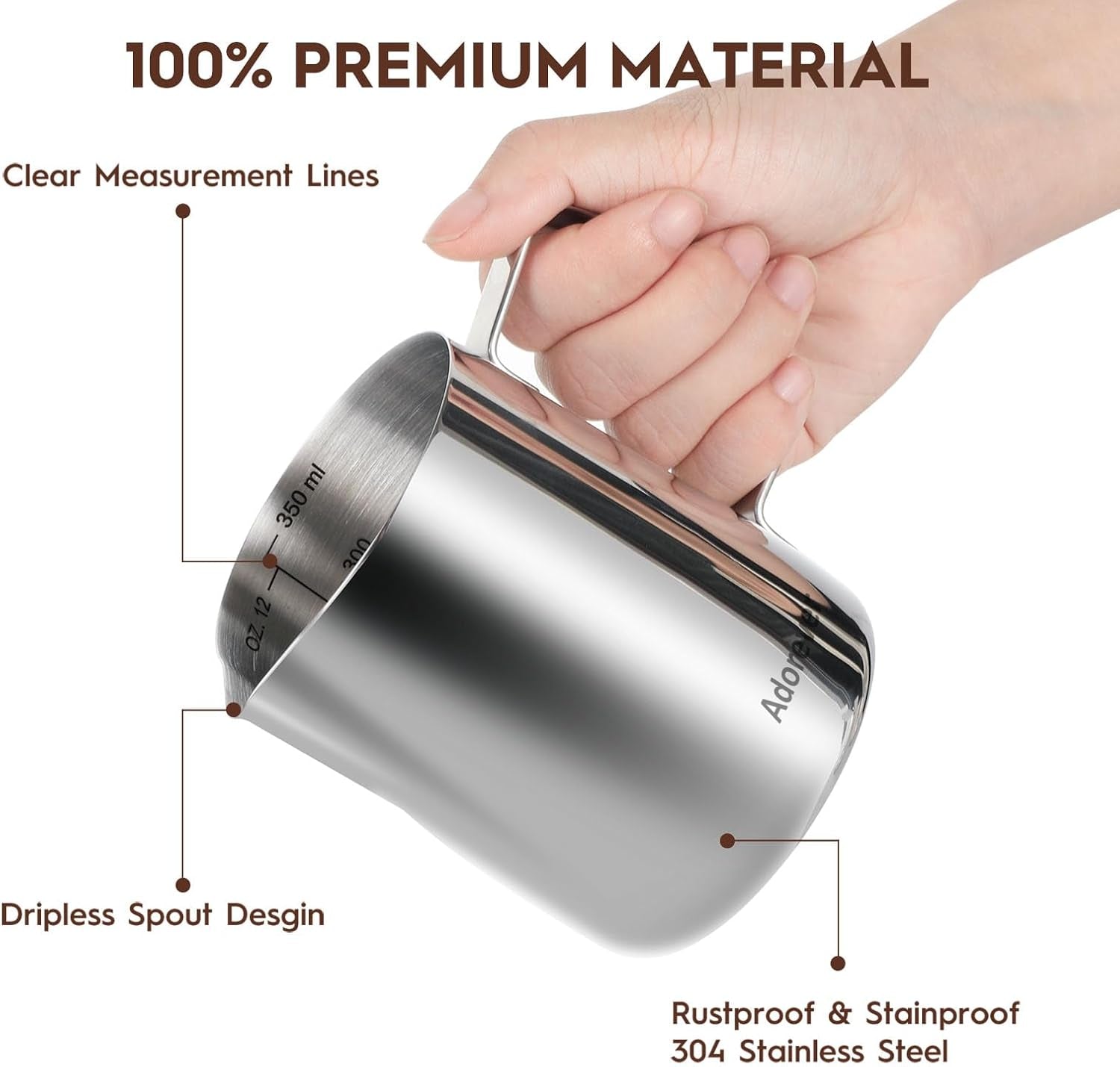 milk-frothing-pitcher-8-5oz-12oz-20oz-32oz-50oz-66oz-milk-frother-cup-stainless-steel-espresso-accessories-milk-steaming-pitchers-coffee-cappuccino-latte-art-barista-milk-jug-cup-with-art-pen-12oz