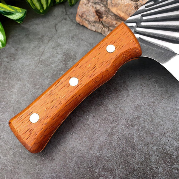 Meat Cleaver,Cleaver Knife 7 Inch Stainless Steel Chef Knife Professional Kitchen Knives Meat Vege Slicer Sharp Cooking Knife Handmade Wood Handle6