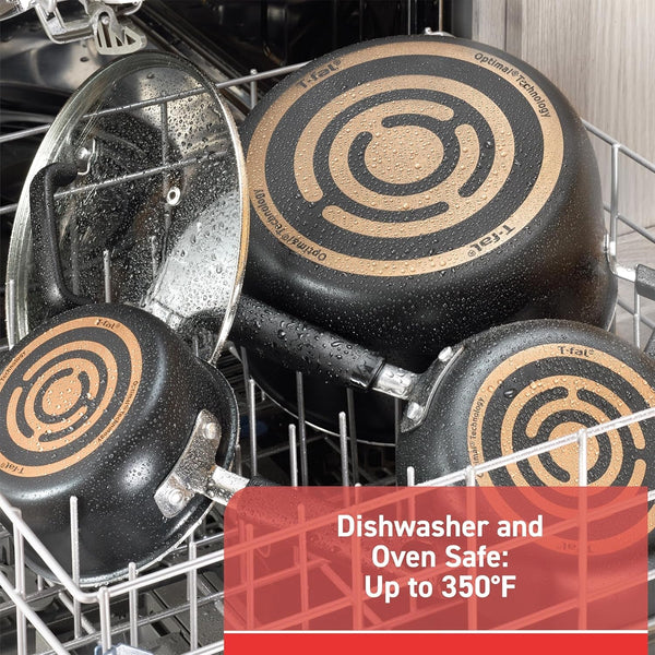 Signature Nonstick Pots and Pans Set 12 Piece, Oven Broiler Safe 350F, Kitchen Cookware Set W/Fry Pans, Saucepans, Saute Pan, Dutch Oven, Griddle, Kitchen, Home, Dishwasher Safe, Black7