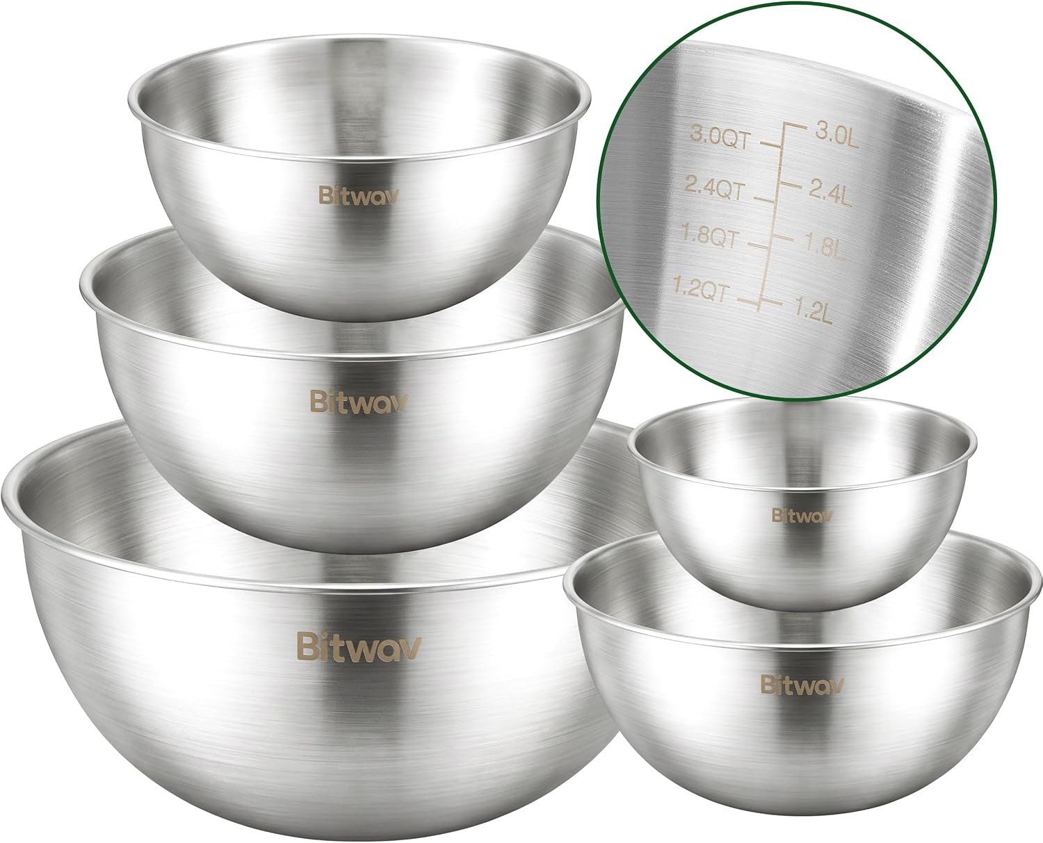 304-stainless-steel-mixing-bowls-set-of-5-1-1-1-6-1-9-2-5-3-5-qt-food-grade-metal-bowls-with-measurement-marks-dishwasher-safe-stackable-nesting-for-baking-salads-meal-prep-rv-camping