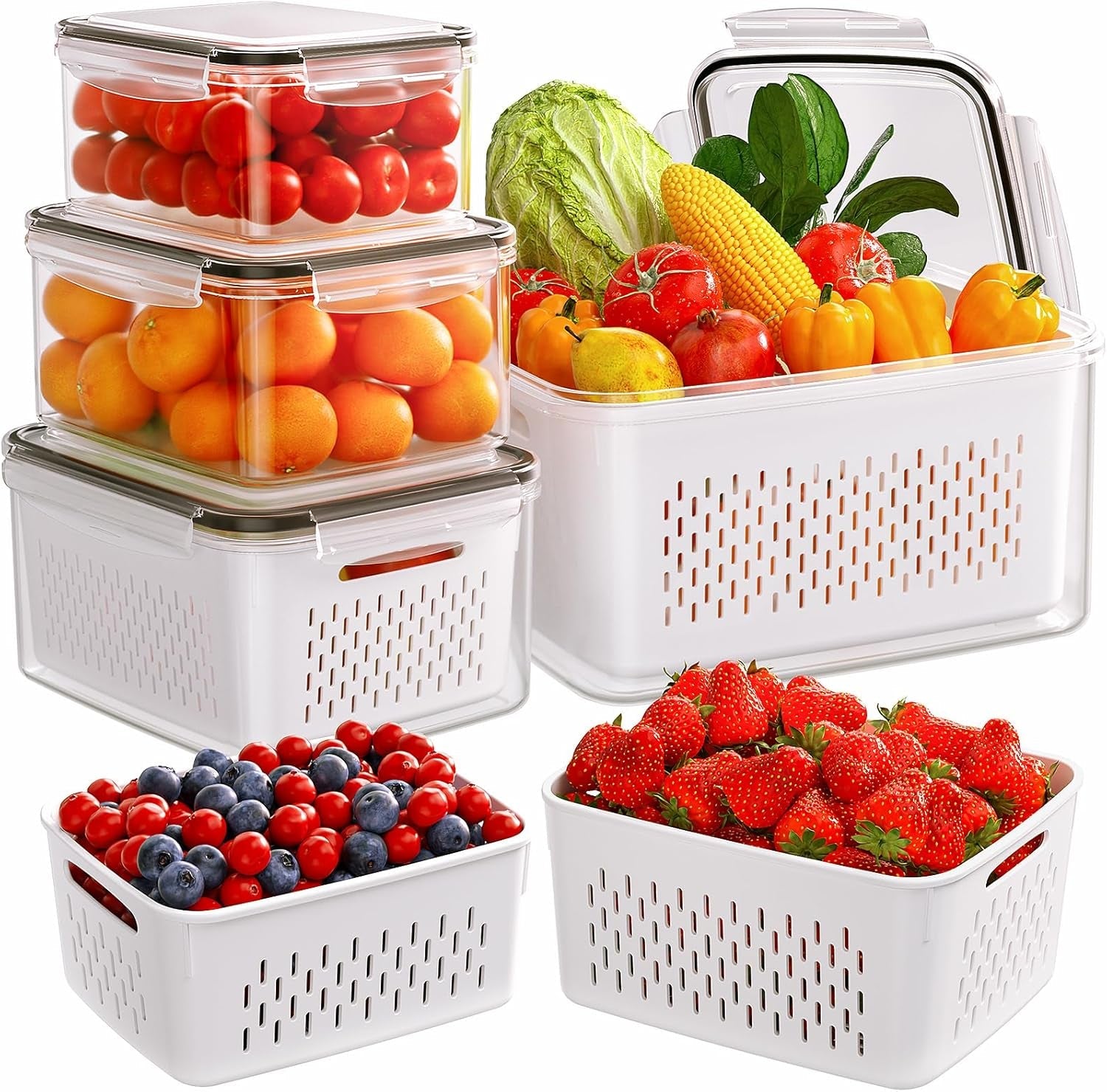 5-pack-fruit-storage-containers-for-fridge-with-removable-colanders-4-in-1-produce-storage-containers-with-lids-leakproof-fridge-organizer-bins-for-salad-berry-lettuce-vegetables-meat-keeper-fresh