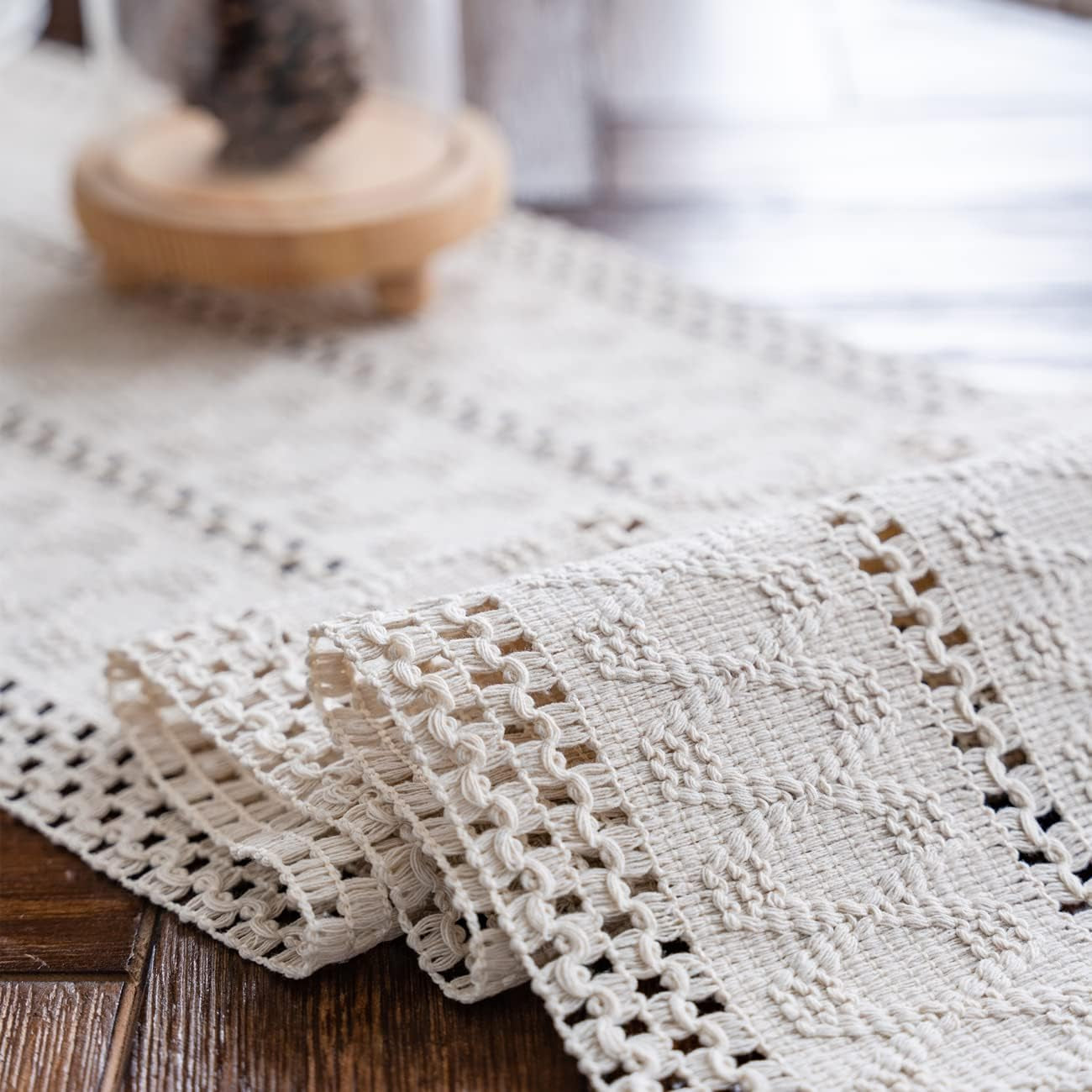 macrame-table-runner-cream-beige-boho-table-runners-with-tassels-12x71in