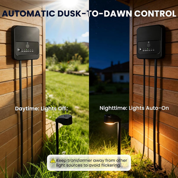 5CCT Low Voltage Pathway Lights, 8-Pack 6W LED Landscape Path Lights3
