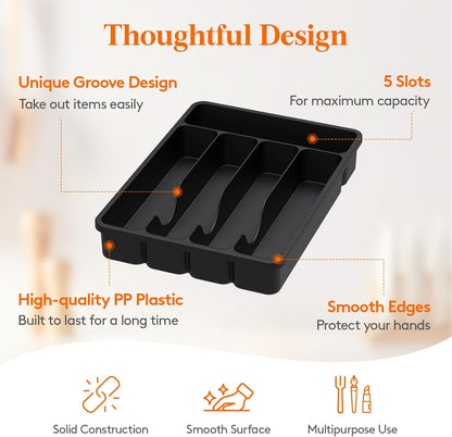 Silverware Drawer Organizer Tray, Cutlery Storage for Kitchen3