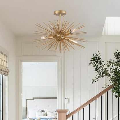 20In 4-Light Gold Sputnik Chandelier Ceiling Light Fixture9