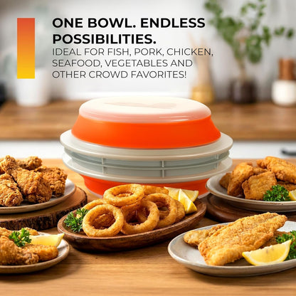 Collapsible Batter Bowl XL | Orange3
