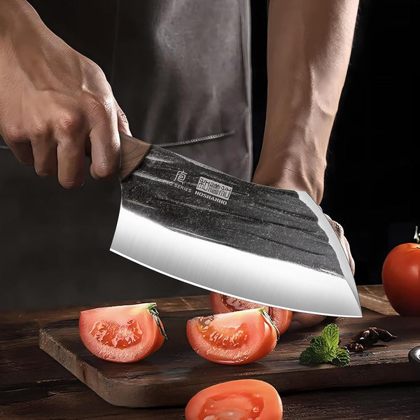 6" Cleaver Knife, Hand Forged Chopper Butcher Meat Cleaver Knife7