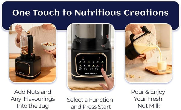 16-In-1 Blender and Nut Milk Maker - 50Oz Auto Timer Jug with 8 High-Speed Blades & Quiet Motor for Soy, Oat, Almond Milk, Smoothies, Milkshakes and Soup - Heat Insulation9