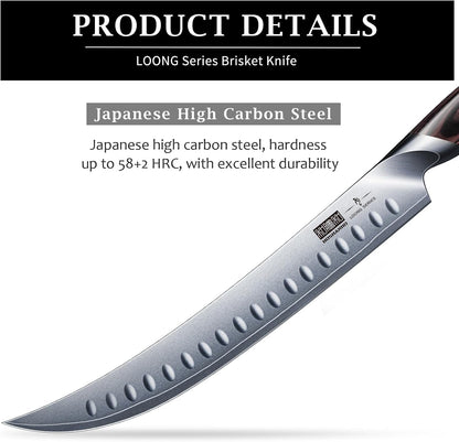 Carving Slicing Knife, 10 Inch Razor Sharp Japanese Brisket Knife2