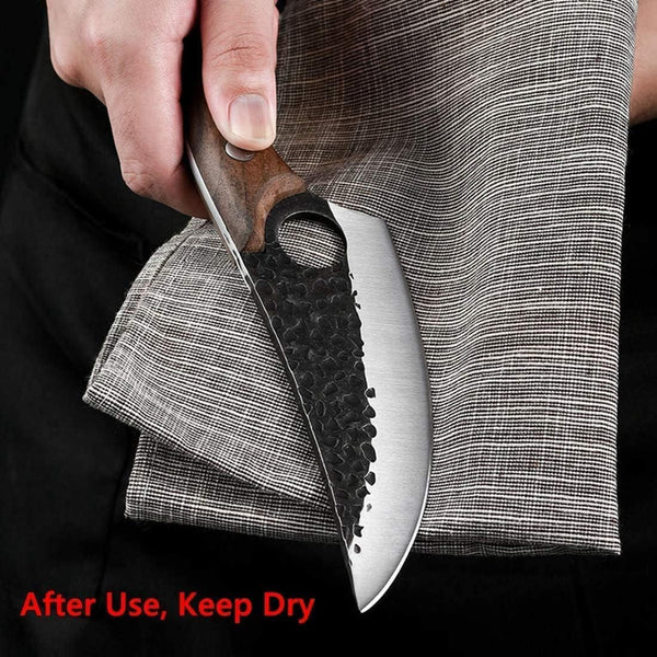 Huusk Viking Knife Cleaver- Hand Forged Full Tang Boning Knives8