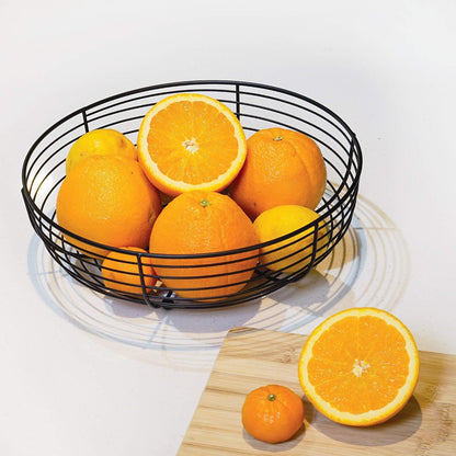 Countertop Fruit Bowl, Wire Basket for Fruits, Breads, Vegetables,Snacks, Black8
