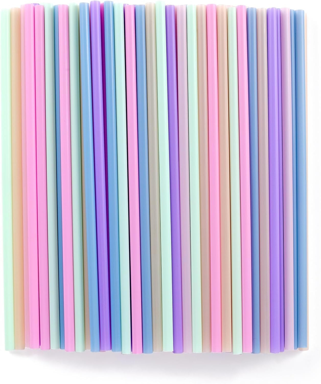 100-pcs-colorful-disposable-plastic-drinking-straws-8-26-long-0-24-diameter-cute-straws-for-juice-coffee-milk-cocktail-ideal-for-bachelorette-party-birthday-party-bridal-shower-baby-shower