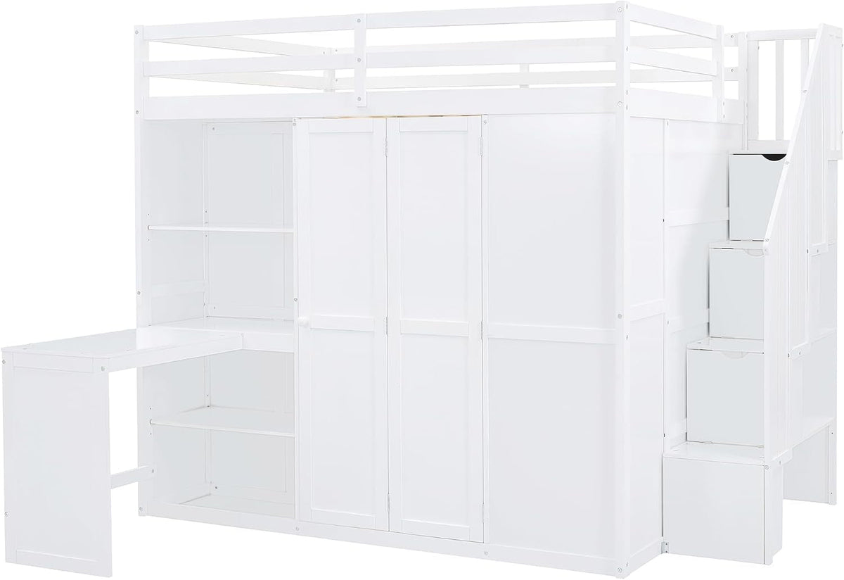 full-size-loft-bed-wood-bedframe-with-wardrobe-storage-stairs-desk-and-shelves-for-kids-teens-adults-bedroom-white