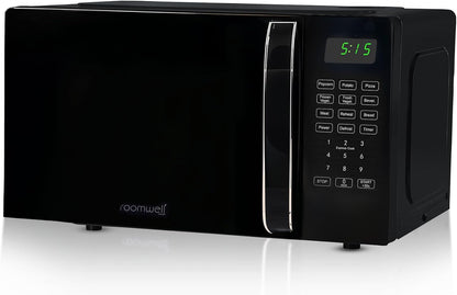 0.7 Cu Ft Microwave Countertop Small with Digital Display, 700 Watt Microwave Black Has 10 Power Levels & Auto Defrost Function Mini Microwave Oven Compact with Child Lock for Dorm, Home, Office1