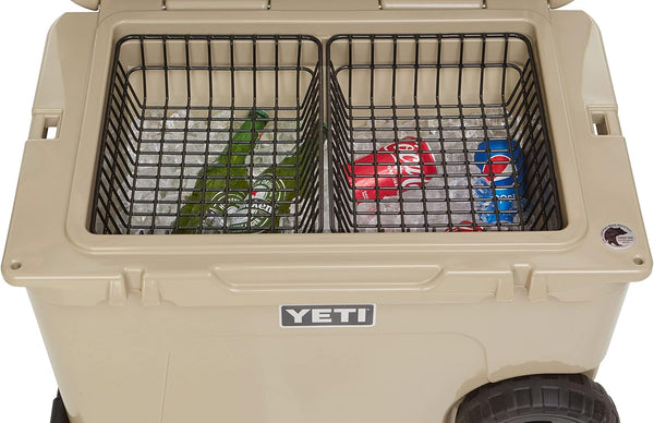2-Pack Cooler Basket for YETI Tundra Haul, Double Cooler Rack for Double Storage, Dry-Goods Basket for YETI Wheeled Coolers (Cooler NOT Included)1