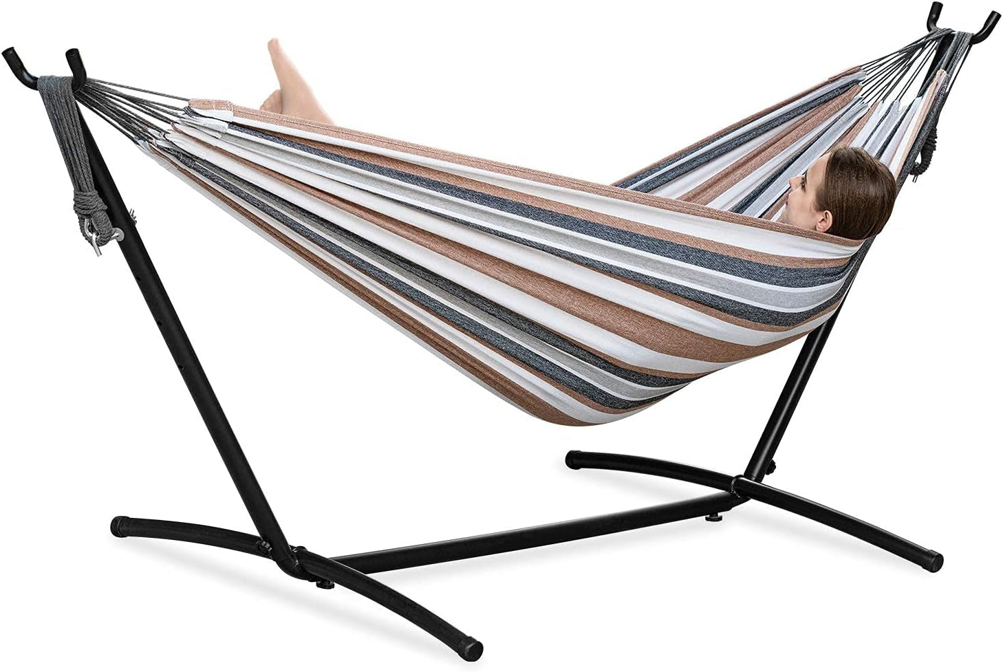 double-hammock-with-stand-for-outside-heavy-duty-portable-coffee-450-lbs-9ft-space-saving-2-person-heavy-duty-steel-frame-easy-assembly-indoor-outdoor-patio