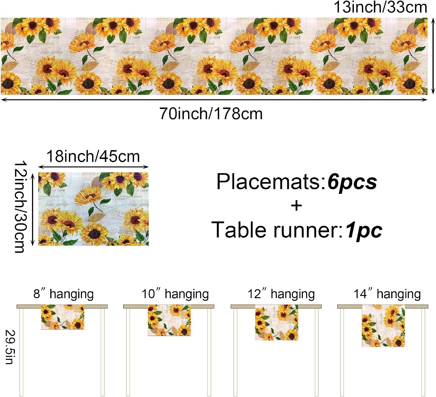 watercolor-sunflower-table-runner-and-place-mats-set-of-6-70-in
