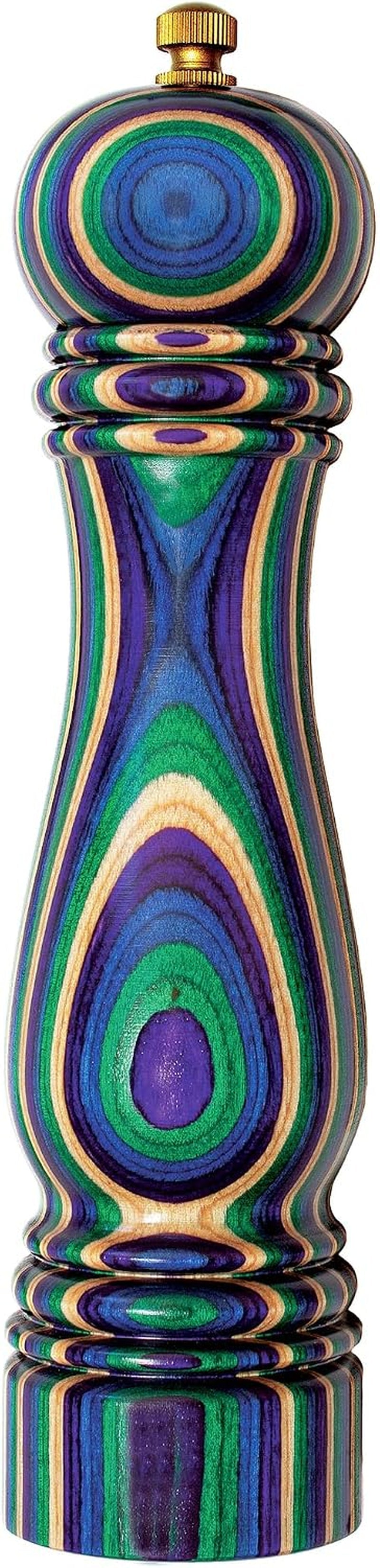 baltique-mumbai-wooden-pepper-grinder-colorful-8-inch-pepper-mill