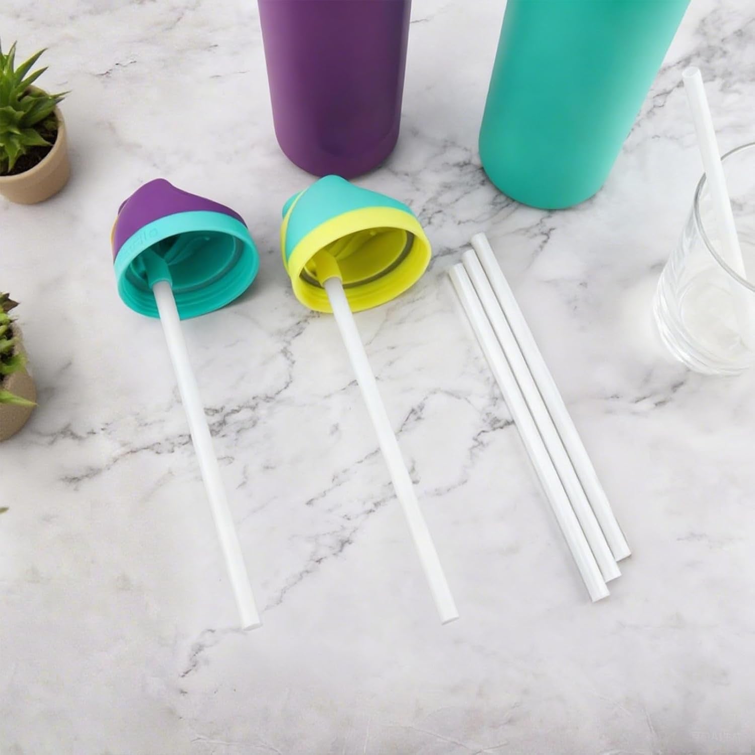 replacement-straw-for-owala-water-bottle-24-oz-32-oz-6pcs-reusable-plastic-straws-compatible-with-owala-water-bottle-bpa-free-straws-and-1-cleaner-brush-white