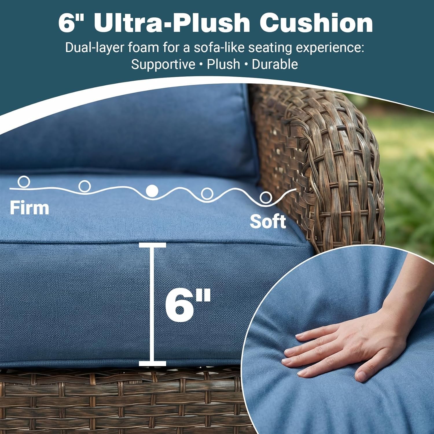 luxury-patio-conversation-set-5-piece-ergonomic-high-back-wicker-swivel-chair-set-with-6-inch-deep-seating-cushions-large-patio-furniture-set-for-garden-deck-balcony-navy-blue
