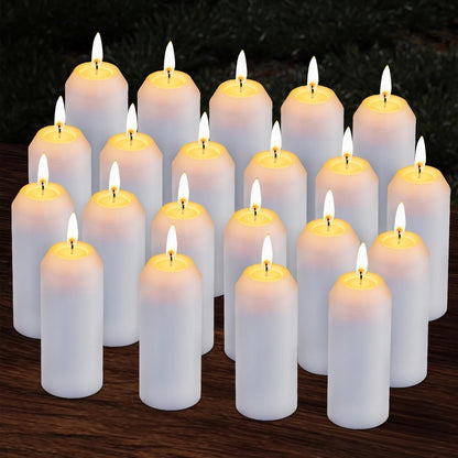 20Pack Emergency Candles for Power Outages, 15H White Candle, 3" Unscented1
