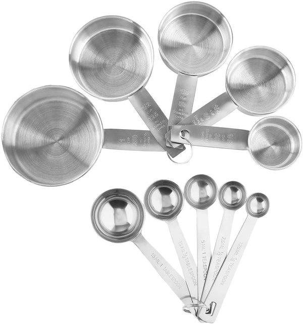Stainless Steel Measuring Cups and Spoons Set, 10-Piece8