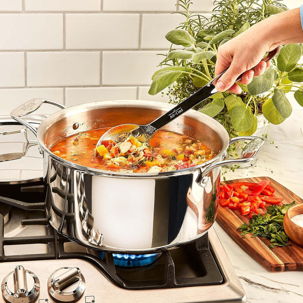 All-Clad Specialty Stainless Steel Kitchen Gadgets Spoon Kitchen Tools, Kitchen Hacks Silver2