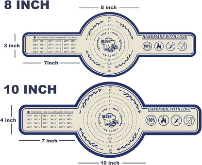 Large Silicone Bread Sling for Dutch Oven, 2 Pack (10" Round) – Non-Stick & 500°F Heat Resistant Sourdough Mat, Easy to Clean, Reusable Food-Grade Sourdough Sling – Fits 7 Qt and up Dutch Ovens9