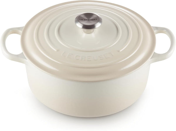 Le Creuset Enameled Cast Iron Signature round Dutch Oven, 5.5 Qt., Meringue1