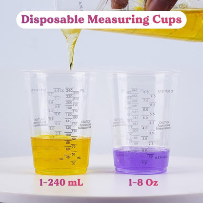 Epoxy Resin Mixing Cups 50Pcs 8Oz with Sticks Paint Pigment Measuring4