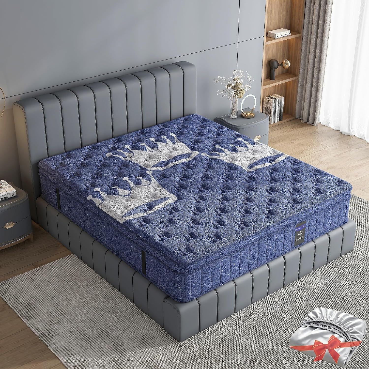 queen-mattress-crown-hybrid-mattress-in-a-box-medium-firm-mattress14-in